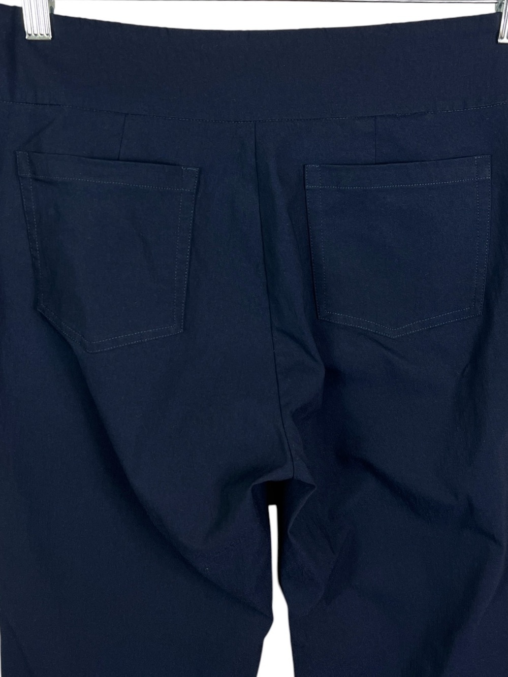J.McLaughlin Navy Pull-On Slim Tapered Stretch Pants Size 10 - Picture 4 of 7